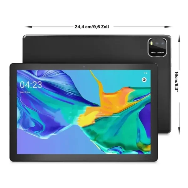 10.1 inch Android 15 Tablet, Quad-core Processor, 12GB (3GB+9GB Extended Memory) RAM +64GB ROM +1TB Expansion, 5G Wi-Fi 6, 2MP + 8MP Dual Cameras, 1280 * 800 FHD IPS Tablet with Keyboard Set - Image 3