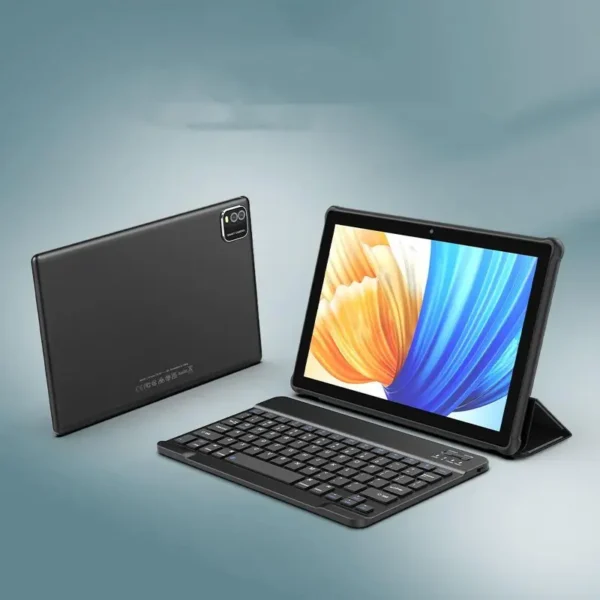 10.1 inch Android 15 Tablet, Quad-core Processor, 12GB (3GB+9GB Extended Memory) RAM +64GB ROM +1TB Expansion, 5G Wi-Fi 6, 2MP + 8MP Dual Cameras, 1280 * 800 FHD IPS Tablet with Keyboard Set - Image 5