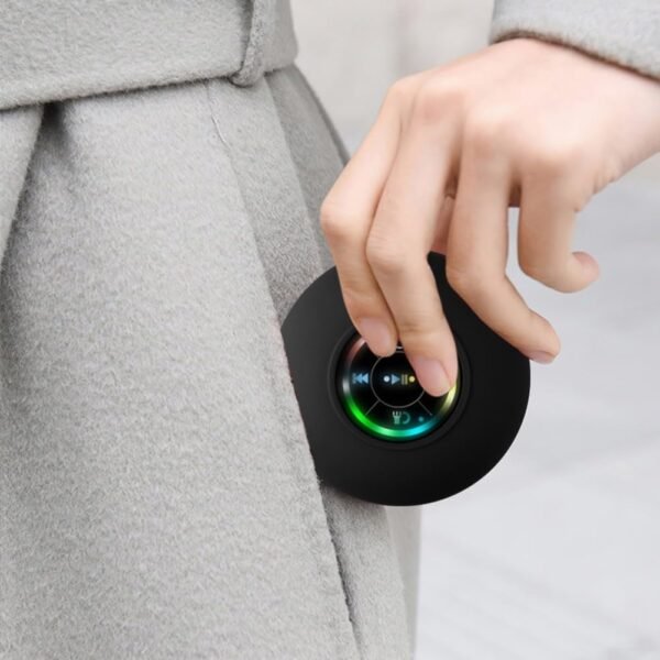 Portable Wireless Bluetooth-compatible Speaker, Waterproof Mini Speaker with LED Light, Multifunctional Bathroom Speaker for Home, Outdoor, Rechargeable Speaker, Audio - Image 3